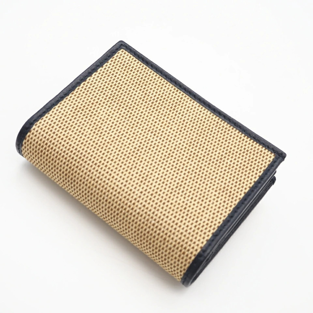 Gucci Canvas Horsebit Wallet Bi fold Beige Black Leather - Picture 3 of 12
